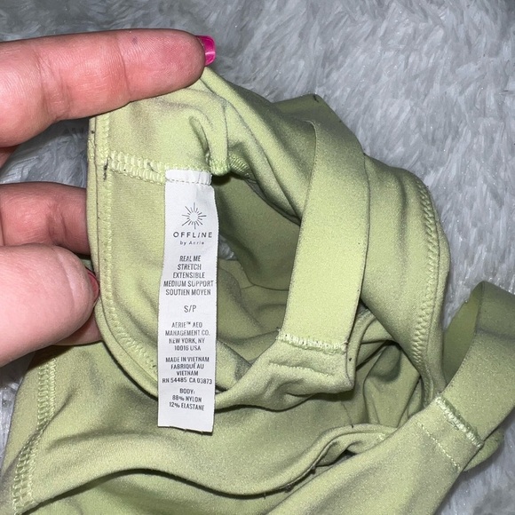 Aerie Sports Bra Light Green size Small - Picture 6 of 6